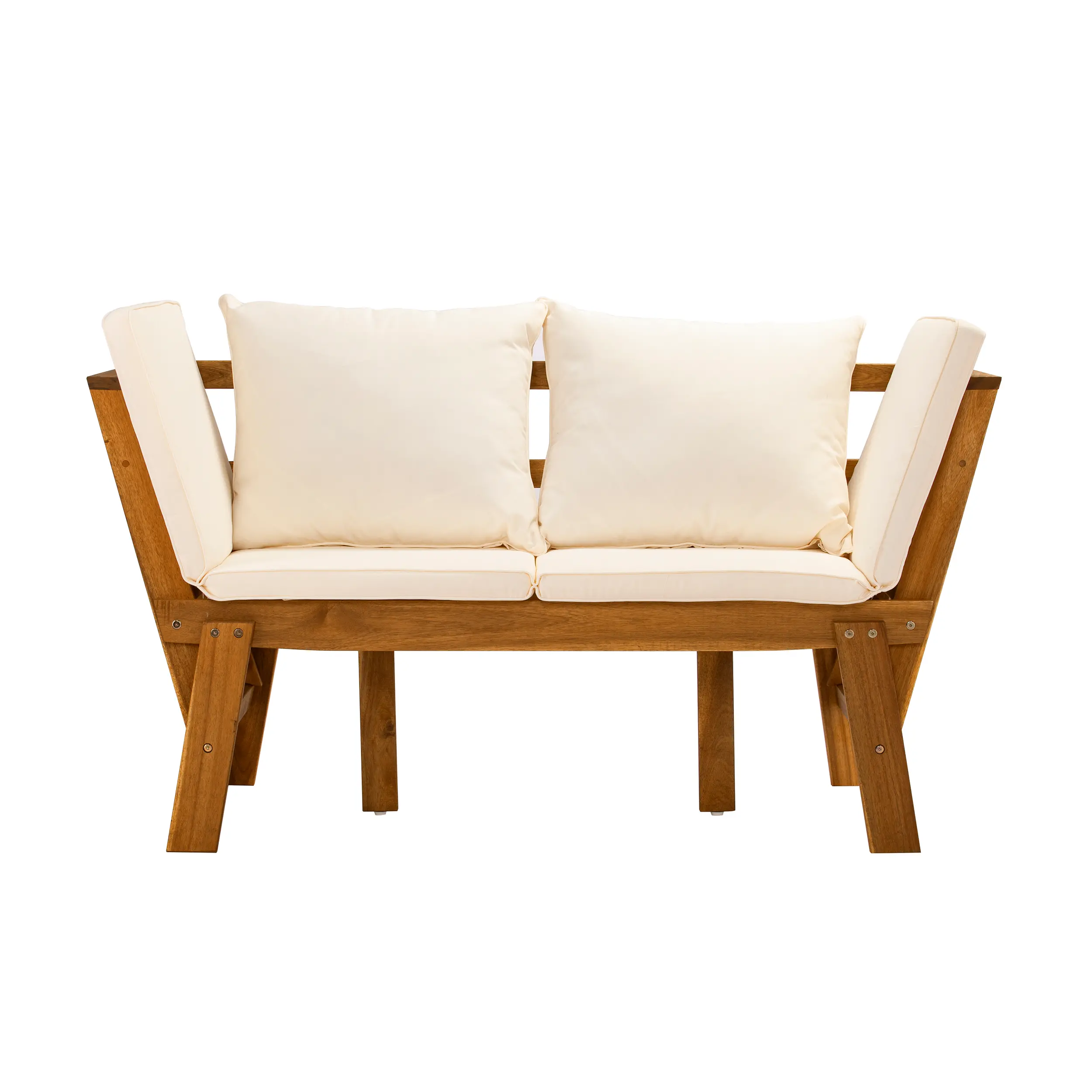 OD1089109 Holly & Martin Dolavon Outdoor Convertible Lounge Chair with White Cushions-3