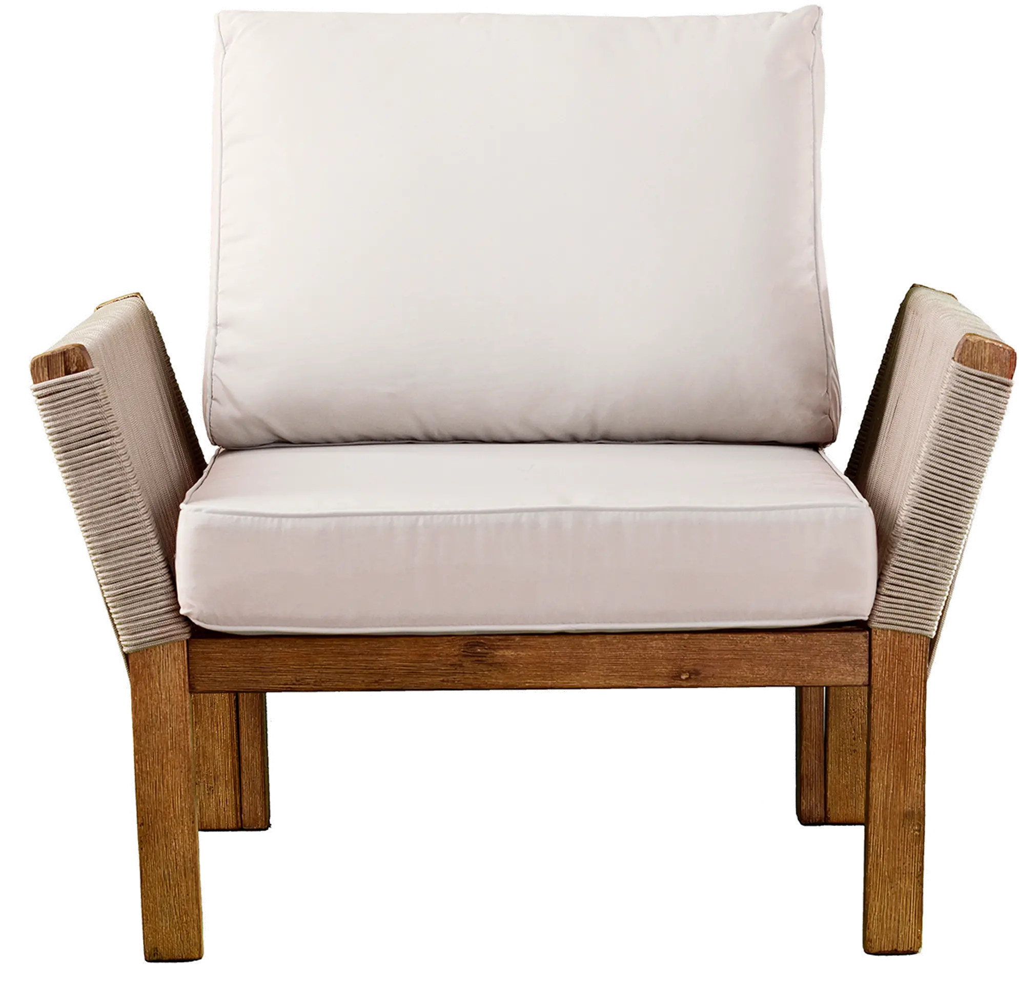 OD1089308P Brendina Outdoor Armchair with White Cushions, Set of 2-4