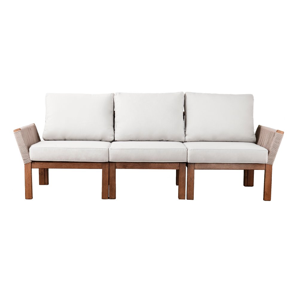 Brendina Beige Outdoor Sofa