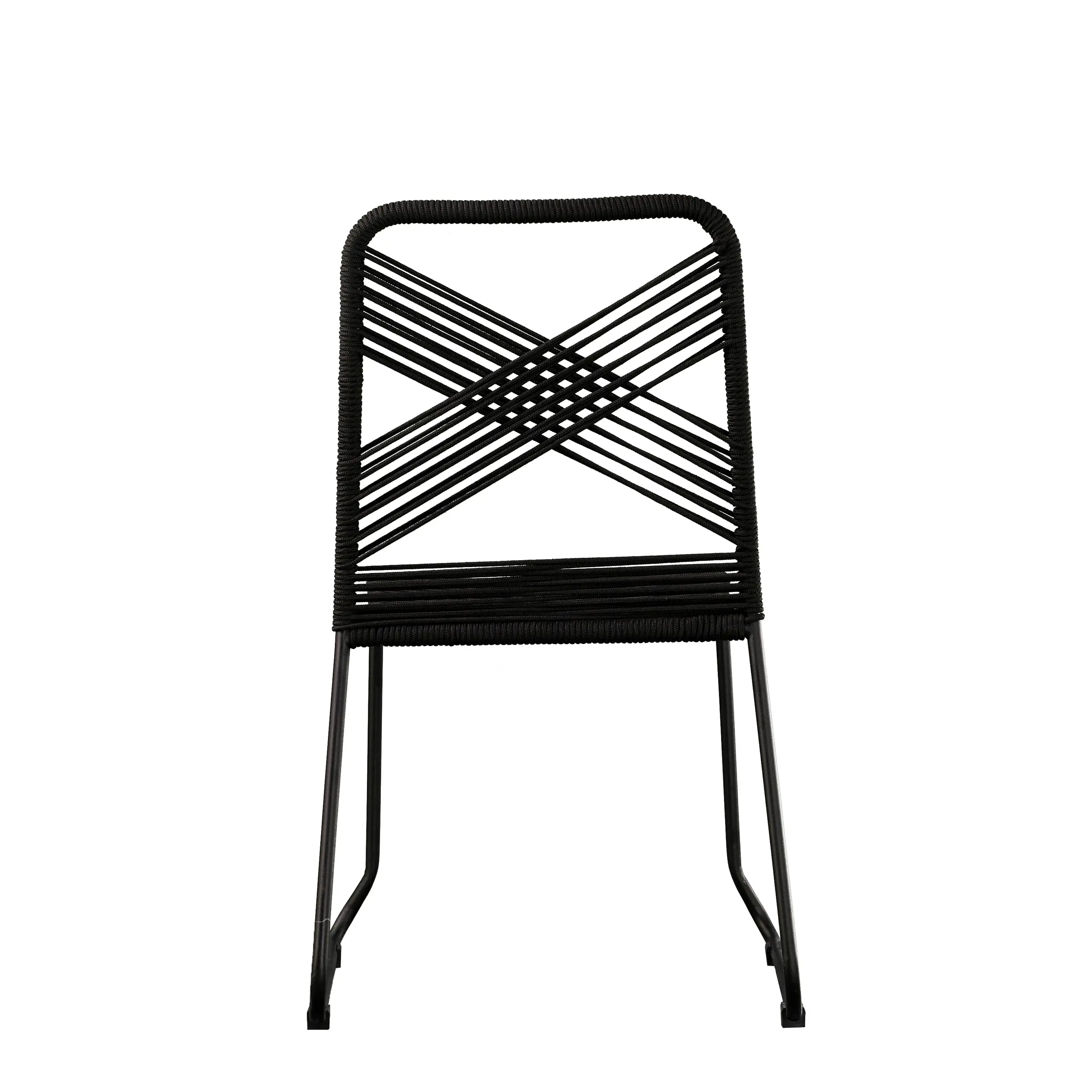 OD1089508 Holly & Martin Padko Outdoor Black Rope Chairs, Set of 2-4