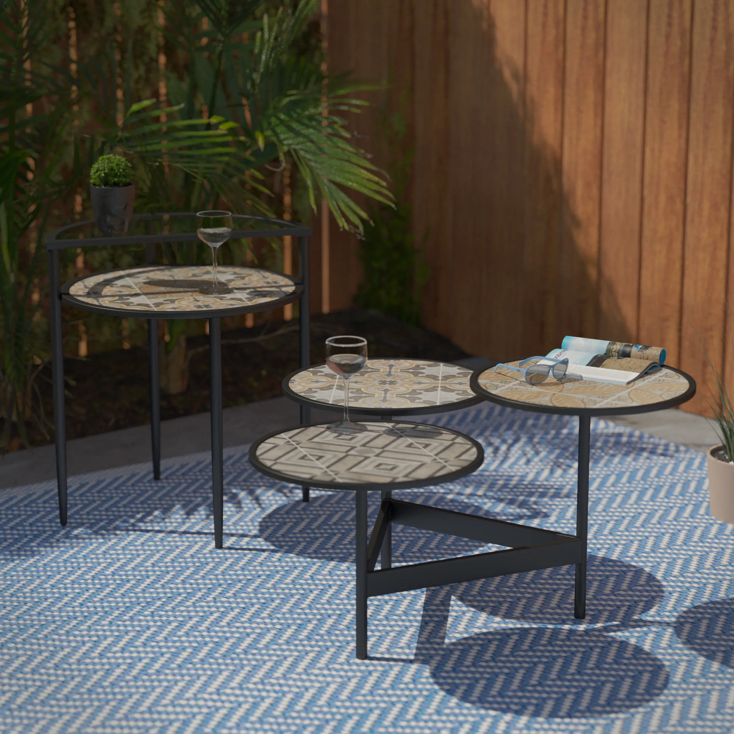 OD1129100 Lorengo Outdoor 3-Tier Coffee Table-2