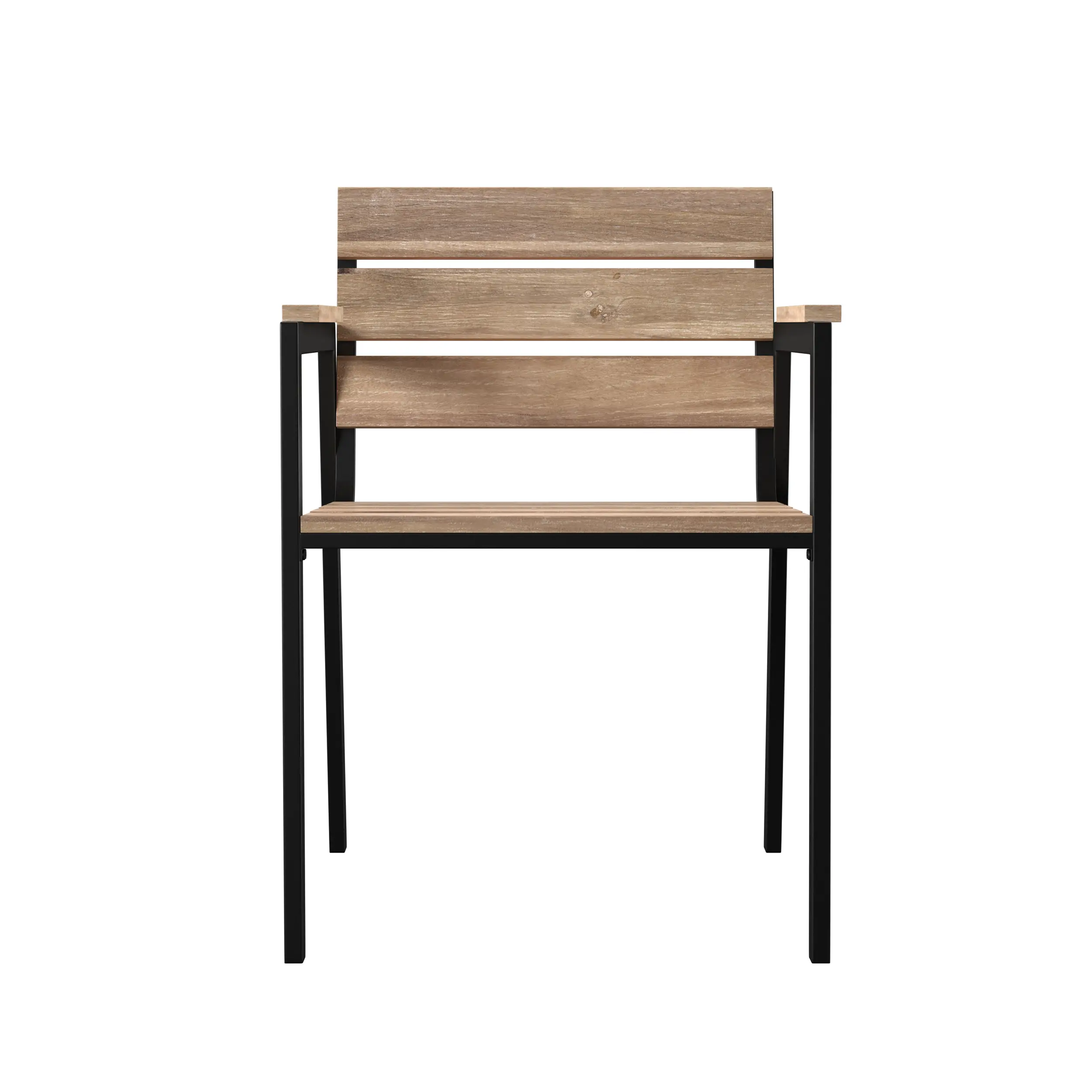 OD1132308 Standlake Wood Slatted Outdoor Chairs, Set of 2-4