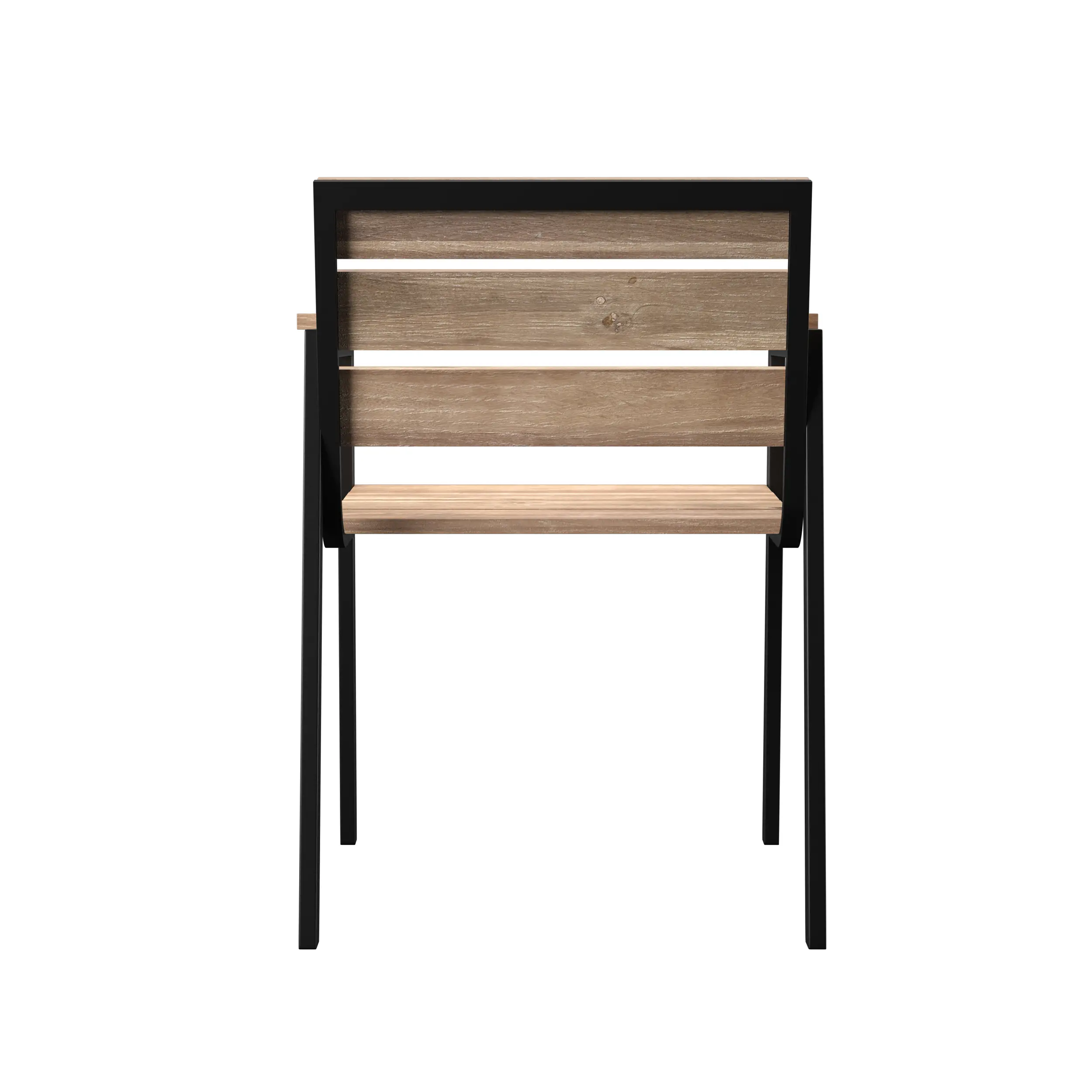 OD1132308 Standlake Wood Slatted Outdoor Chairs, Set of 2-6