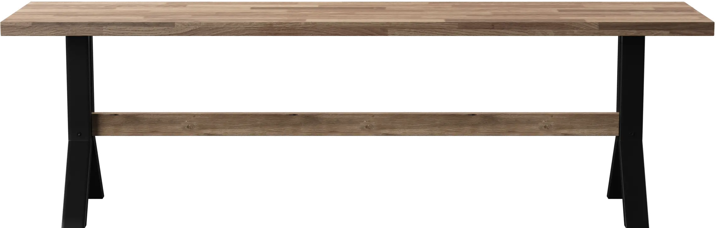 OD1132326 Standlake Wood Slatted Outdoor Bench-1