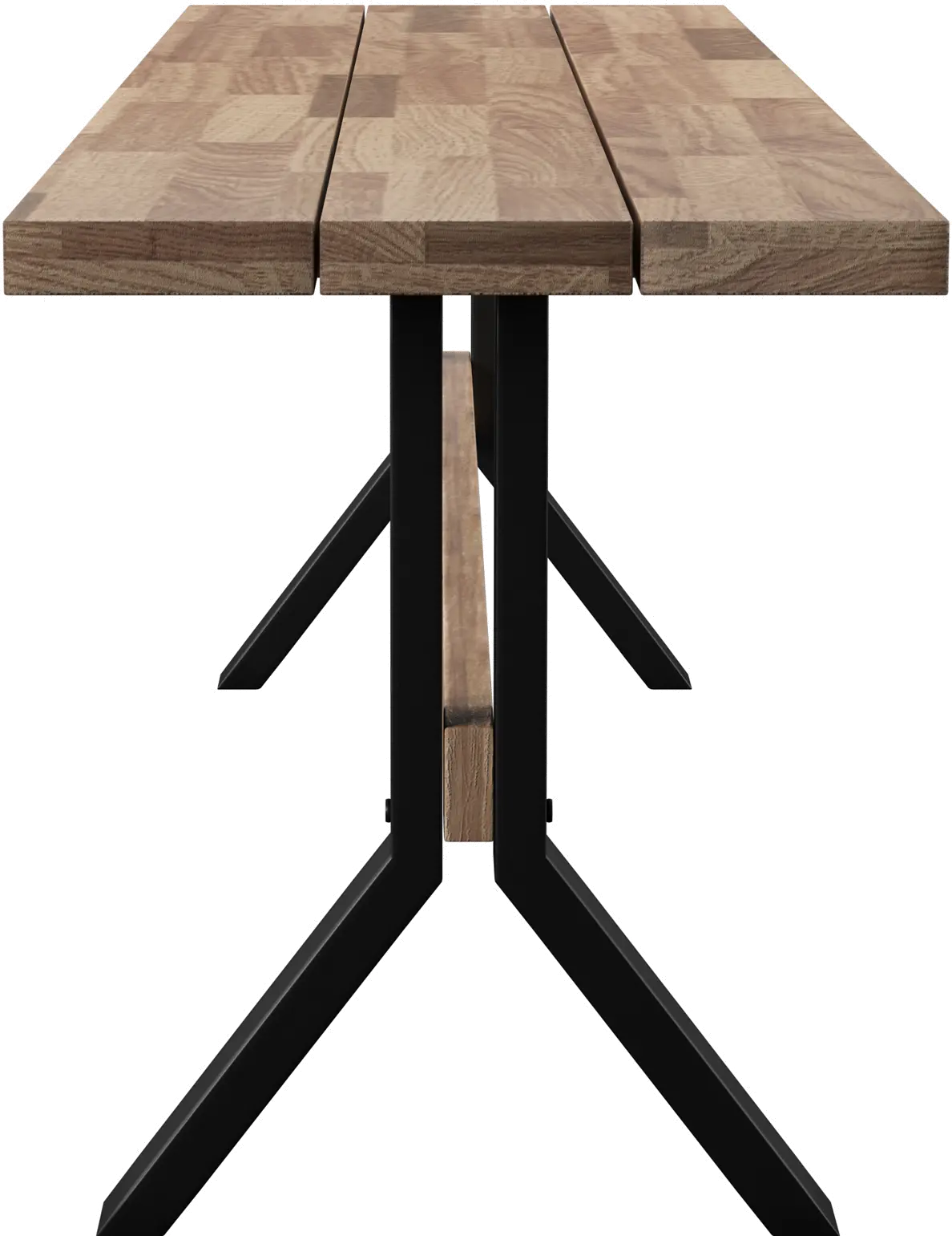 OD1132326 Standlake Wood Slatted Outdoor Bench-5