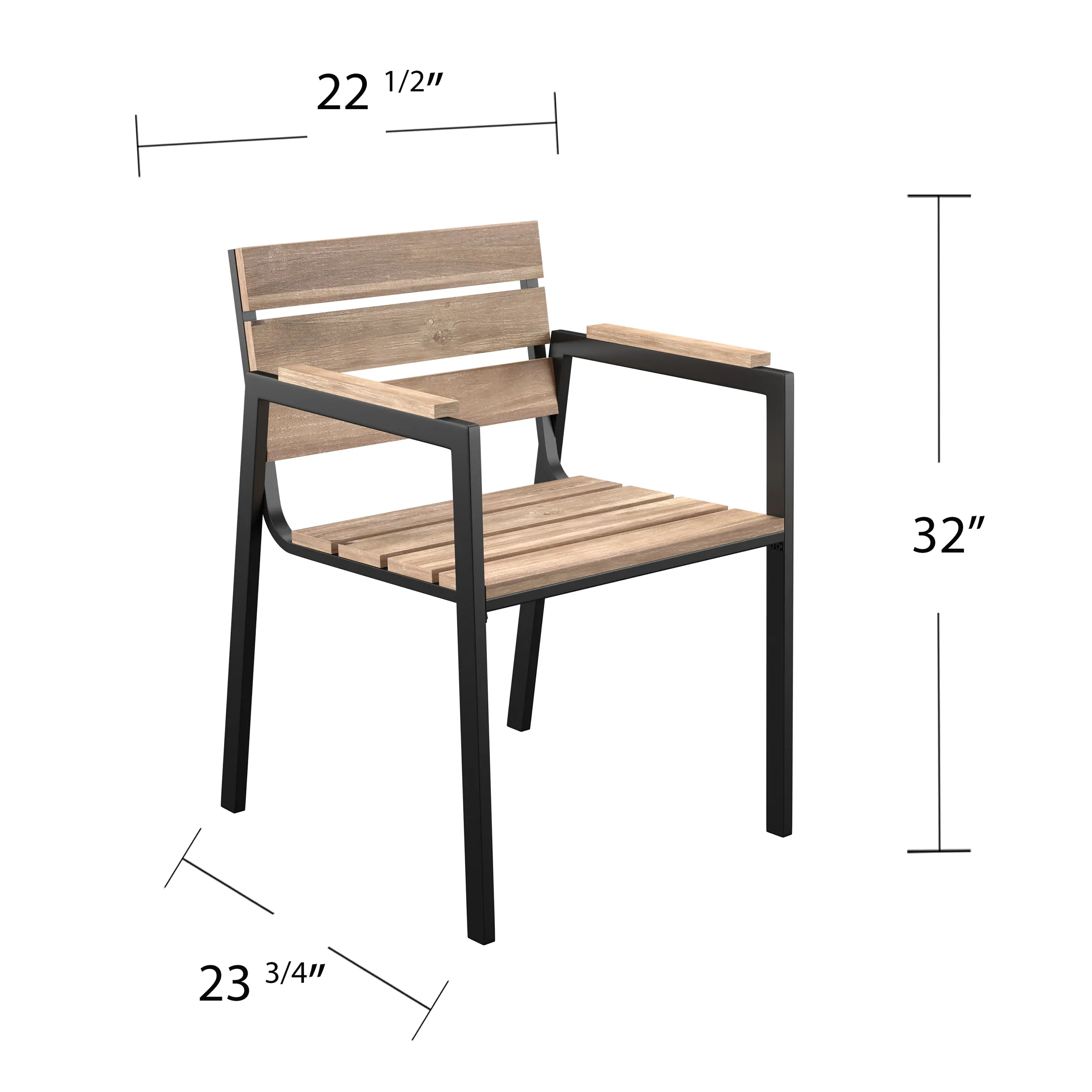 OD113234 Standlake 4 Piece Outdoor Wood Dining Set with Bench-4