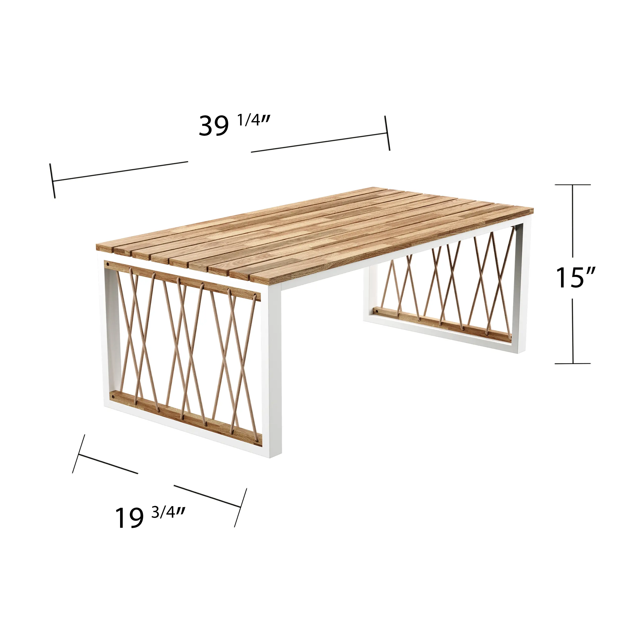 OD1140700 Wallmond Outdoor White & Natural Coffee Table-7