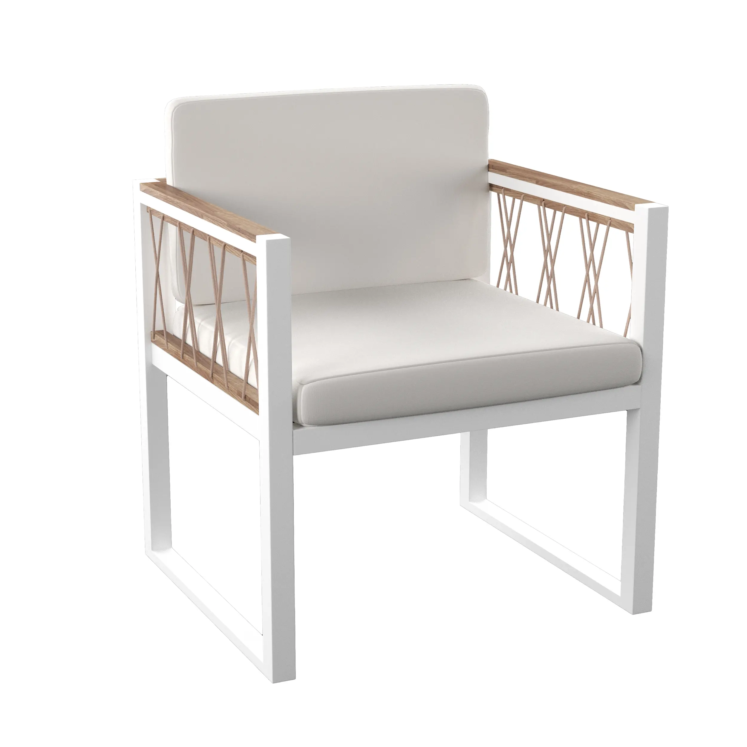 OD1140708 Wallmond White Cushioned Outdoor Chairs, Set of 2-1