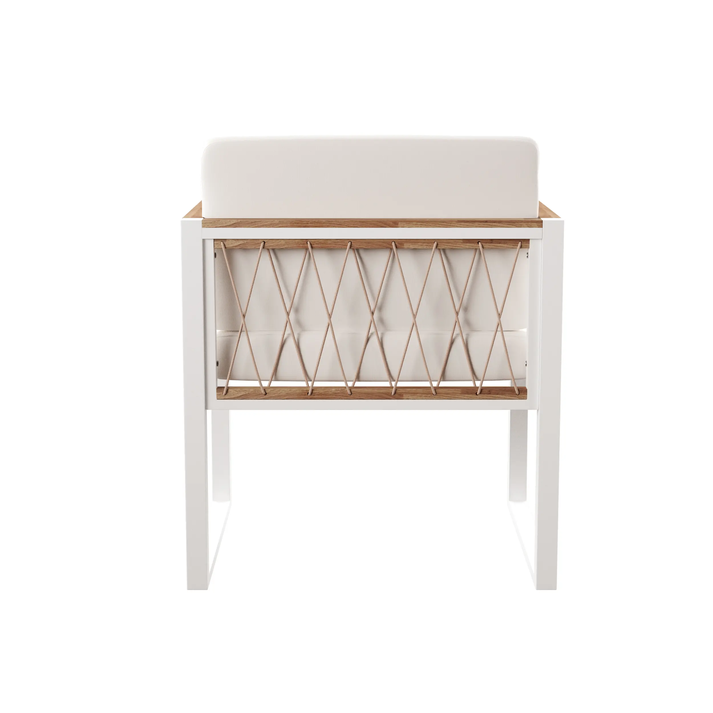 OD1140708 Wallmond White Cushioned Outdoor Chairs, Set of 2-5