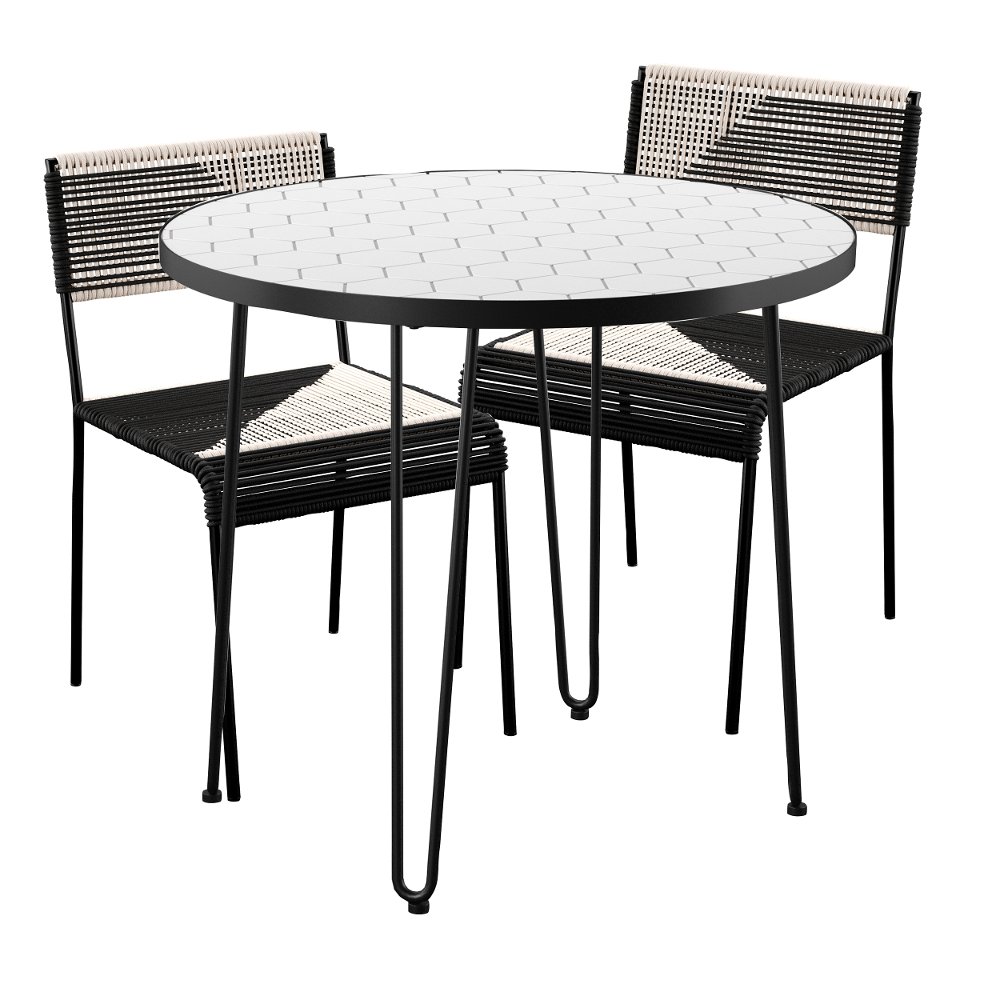 Watkindale Outdoor Bistro Dining 3 Piece Set