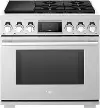 SKSDR360SS SKS 36 Inch Dual-Fuel Pro Range with Steam-Combi and Sous Vide - Stainless Steel