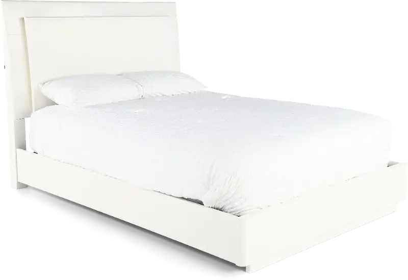 Miami White Queen Bed