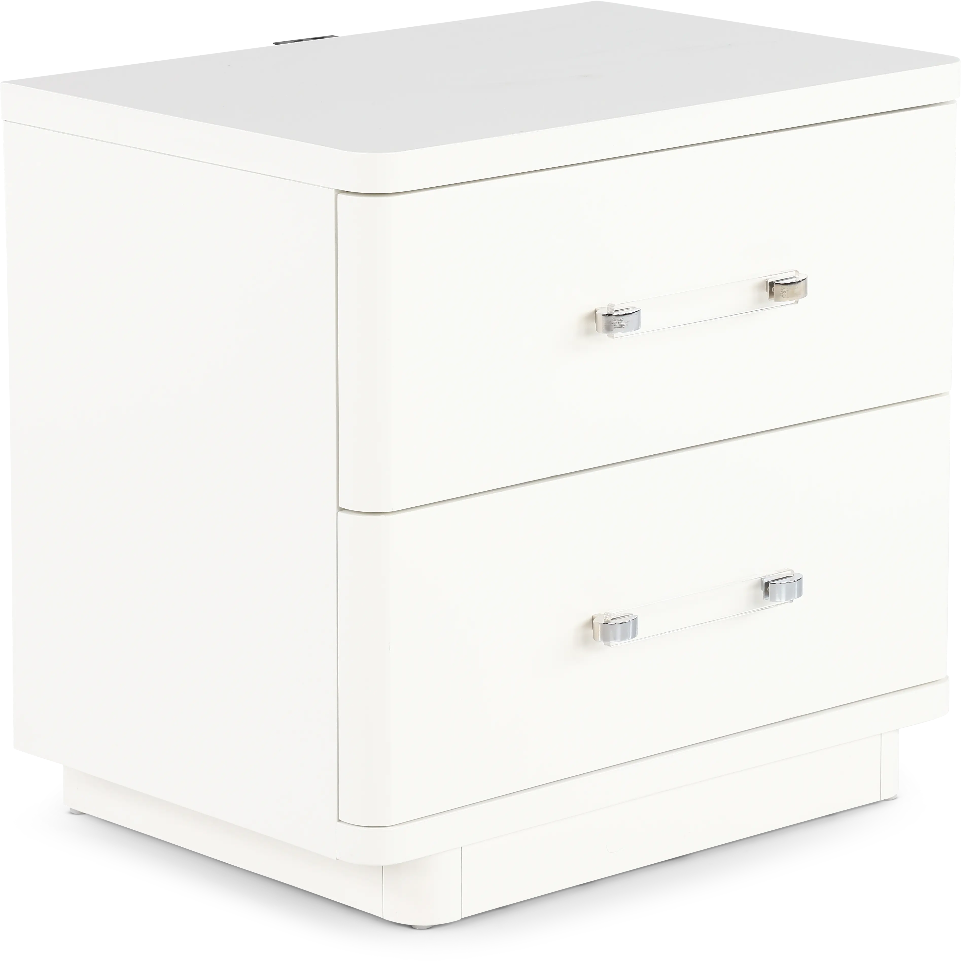 Miami White Nightstand-4