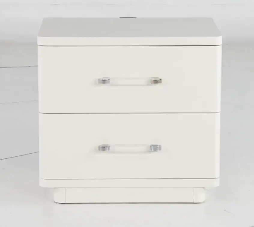 Miami White Nightstand-5