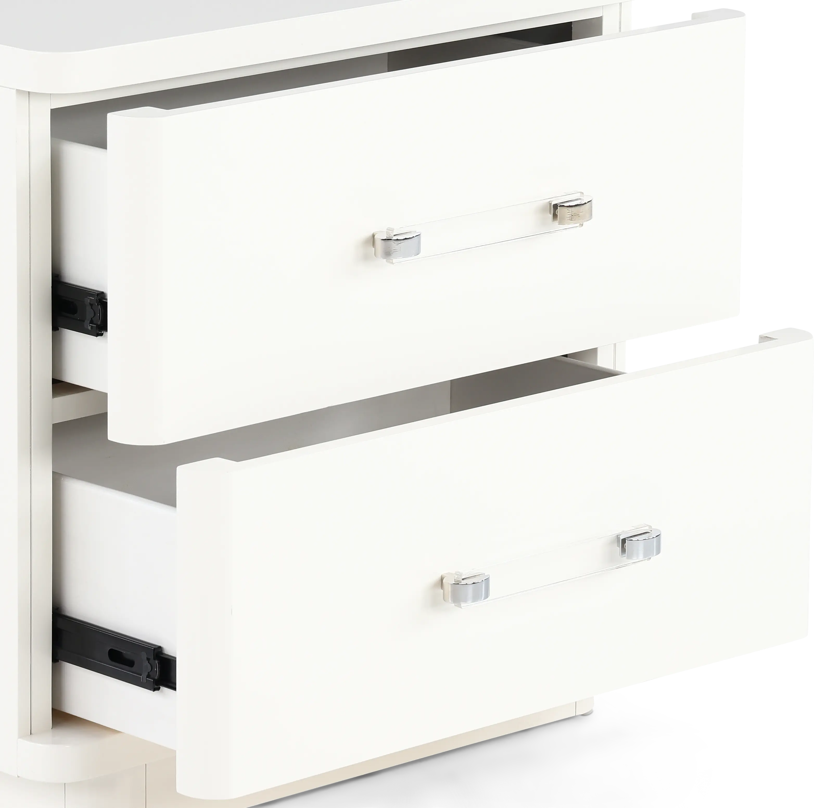 Miami White Nightstand-2