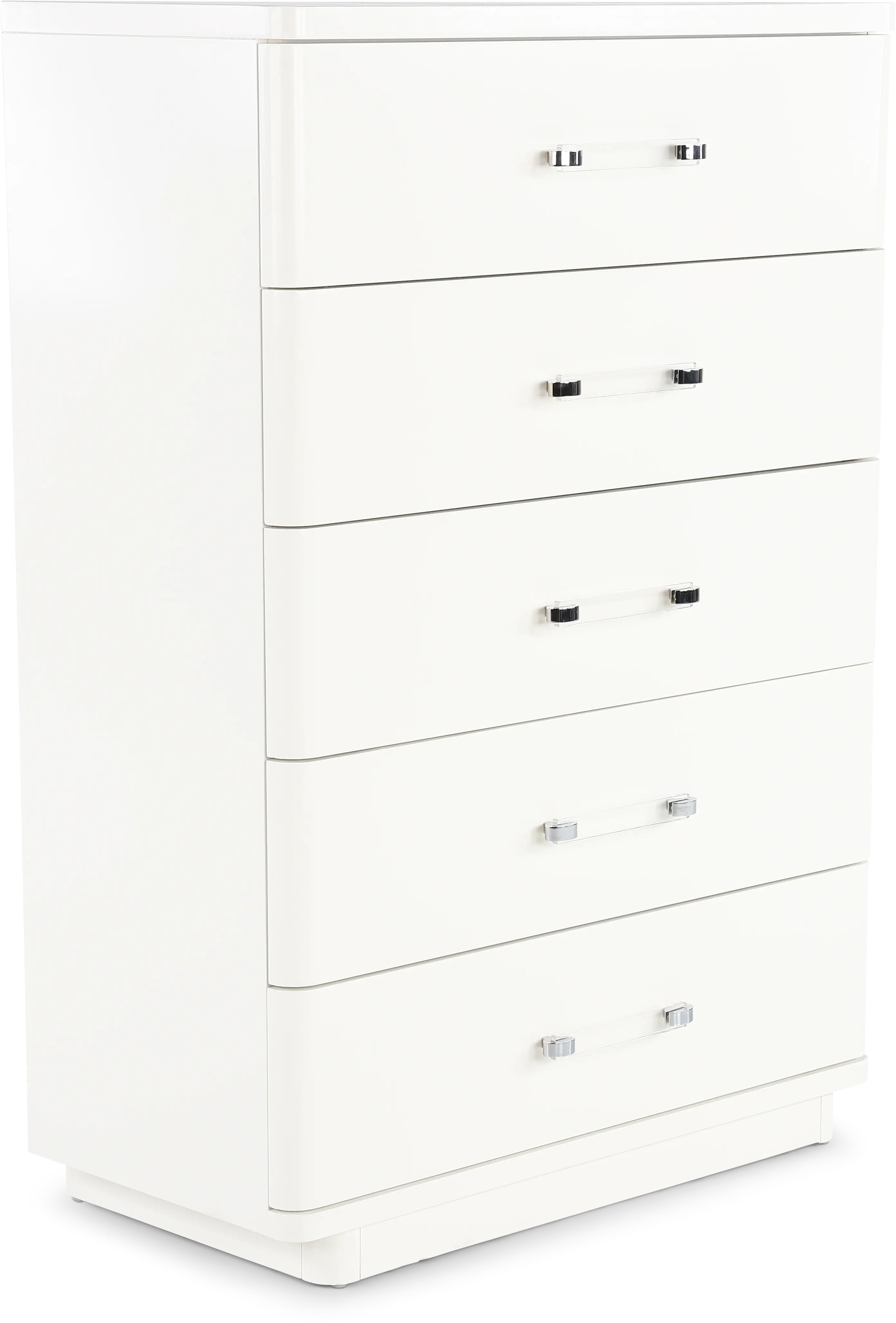 Miami White Chest of Drawers-4