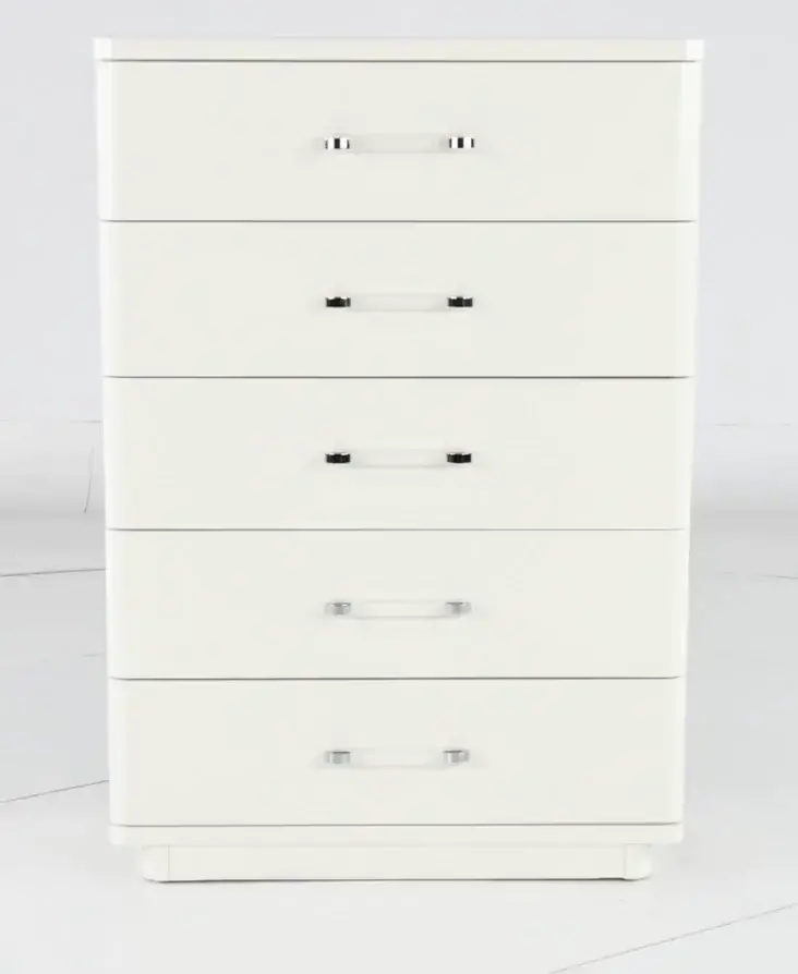 Miami White Chest of Drawers-5