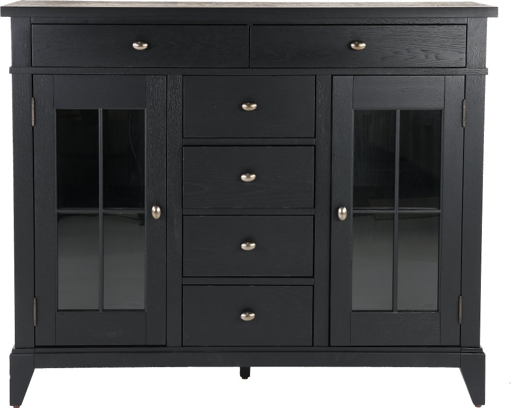 Macon Black Server Buffet