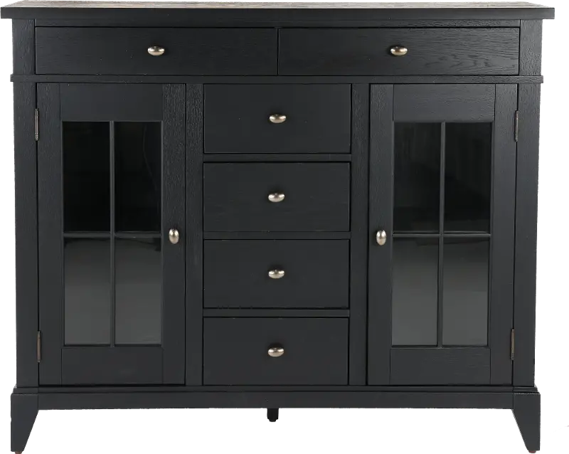 Macon Black Server Buffet