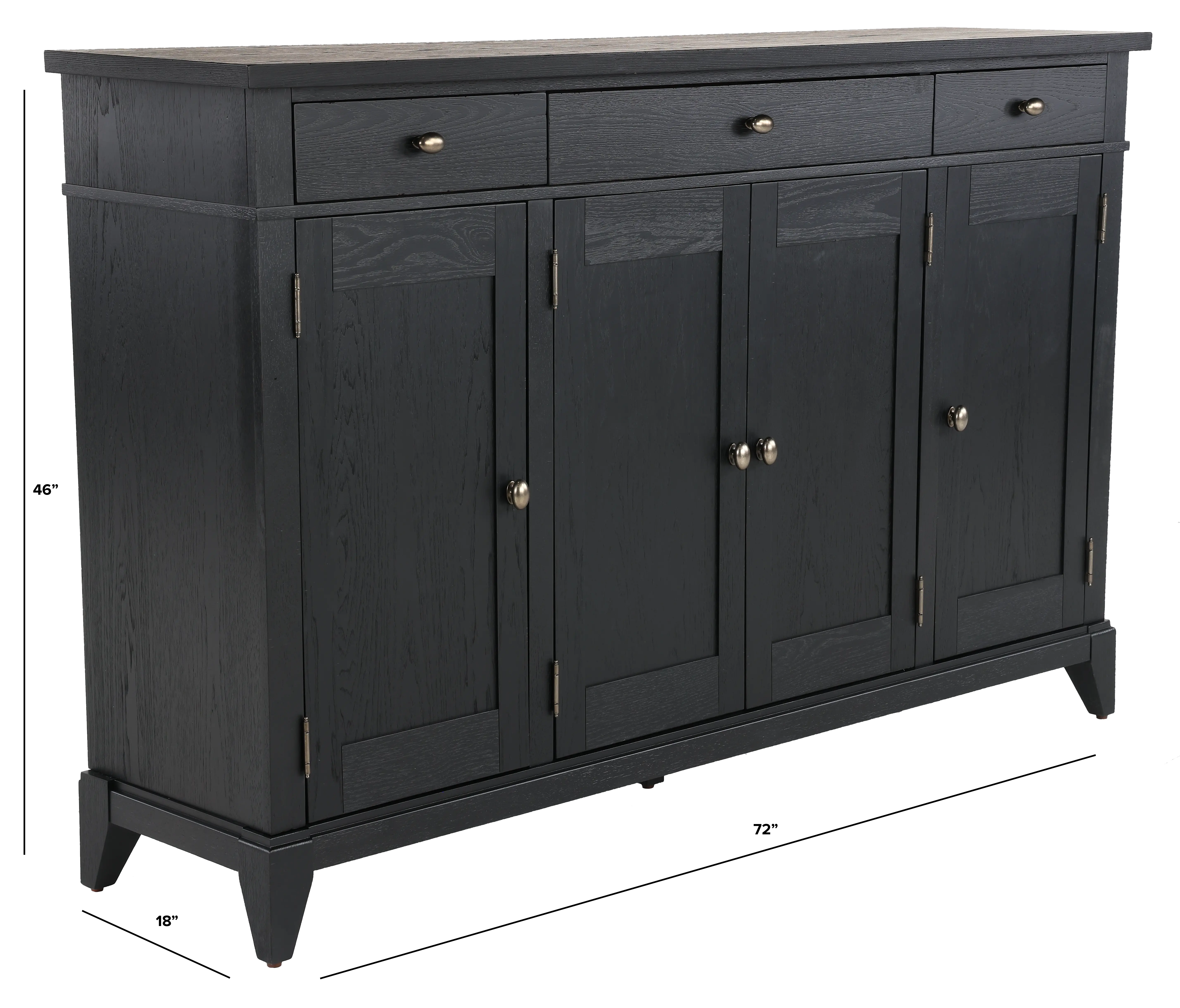 Macon Black Credenza-3
