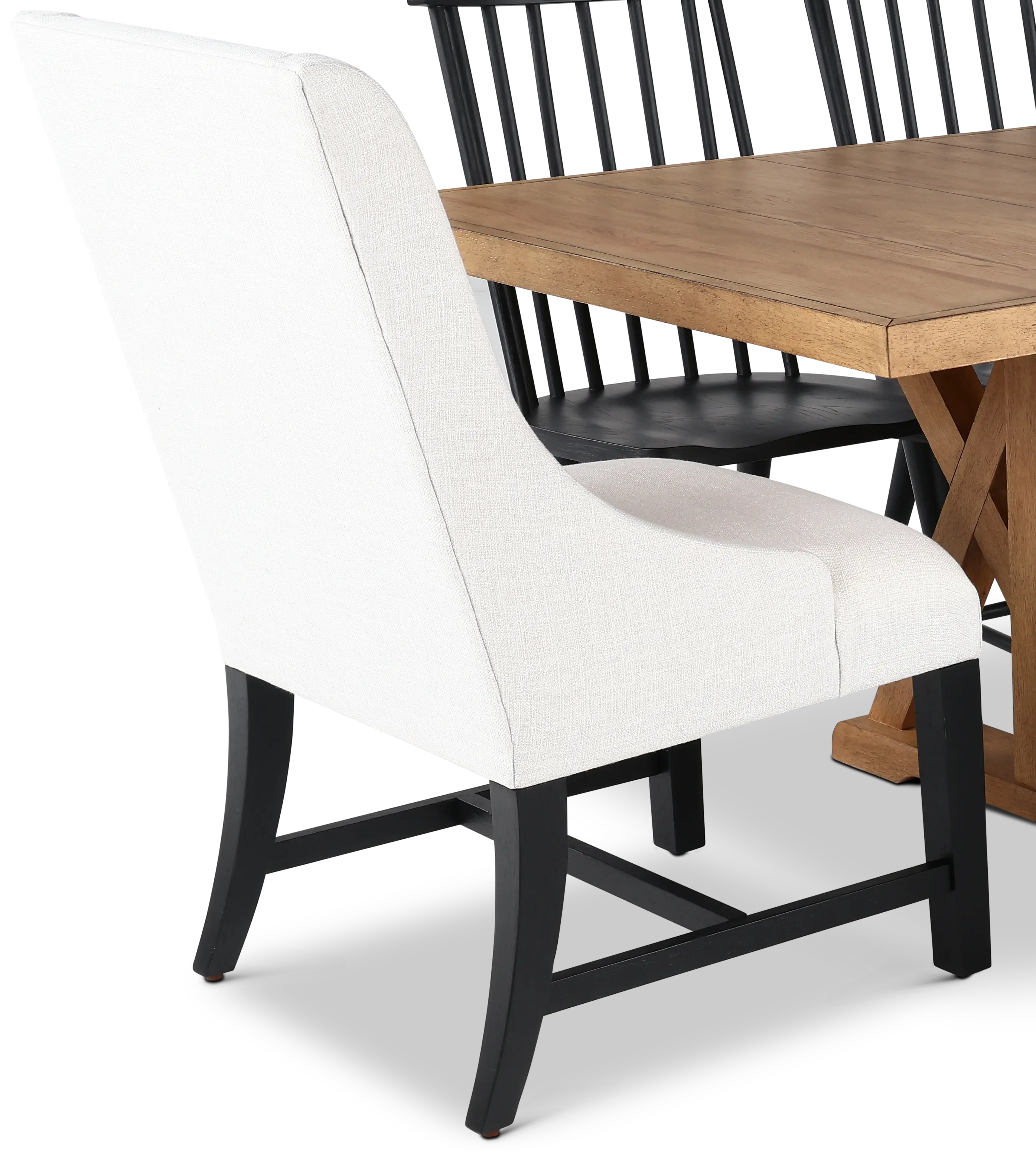 Macon Natural and Black 5 Piece Dining Set-6