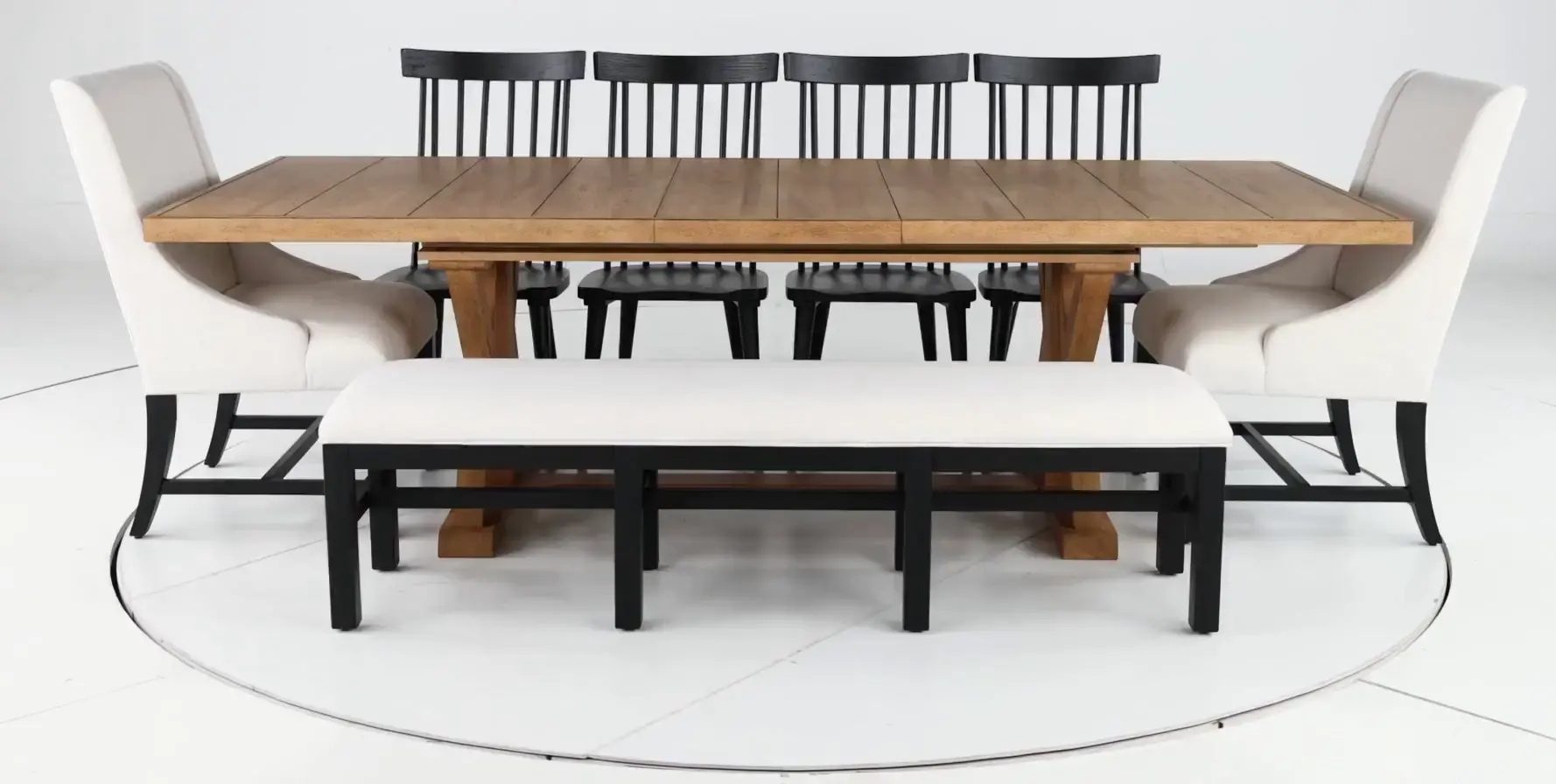 Macon Natural and Black 5 Piece Dining Set-9