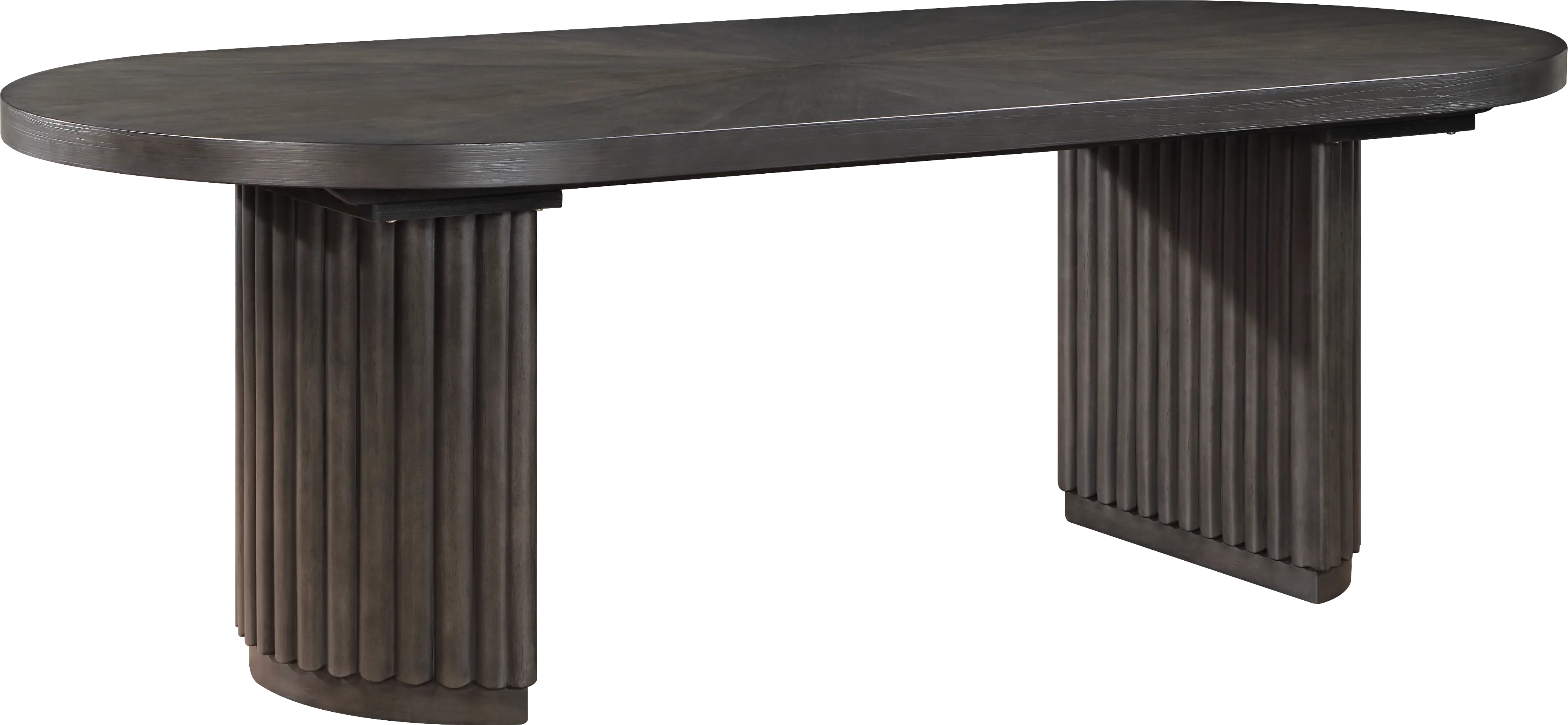 Macy Dark Brown Oval Dining Table-1