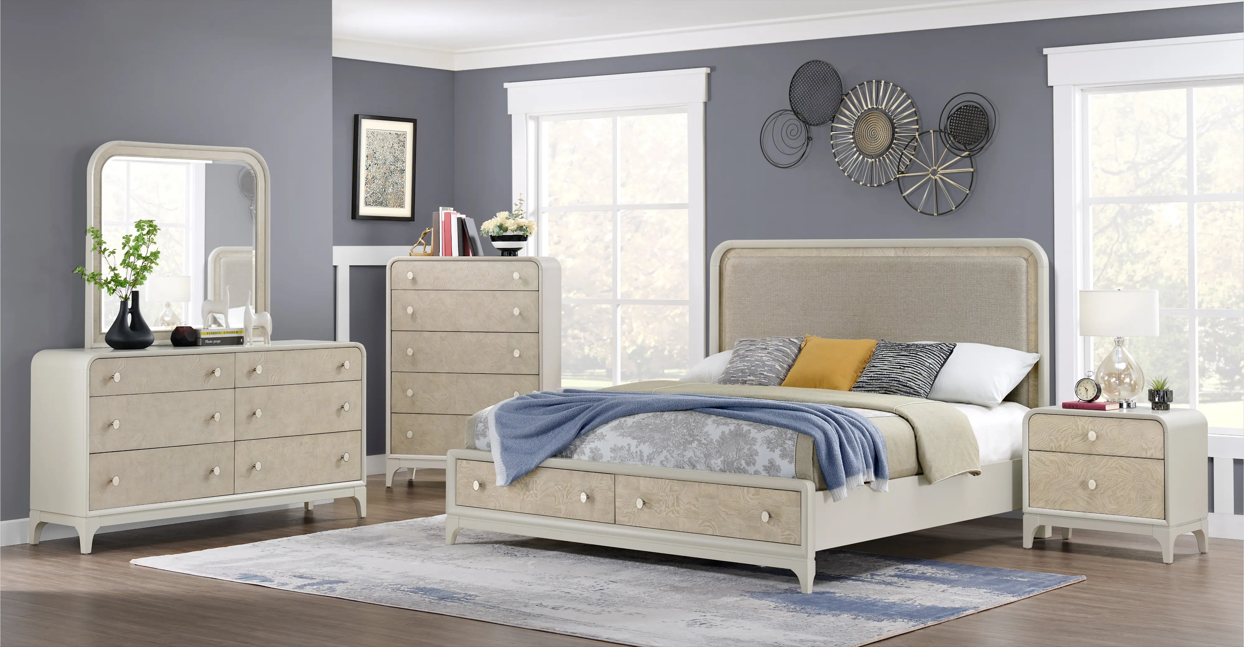 Skyline Beige-Gray Chest of Drawers-3