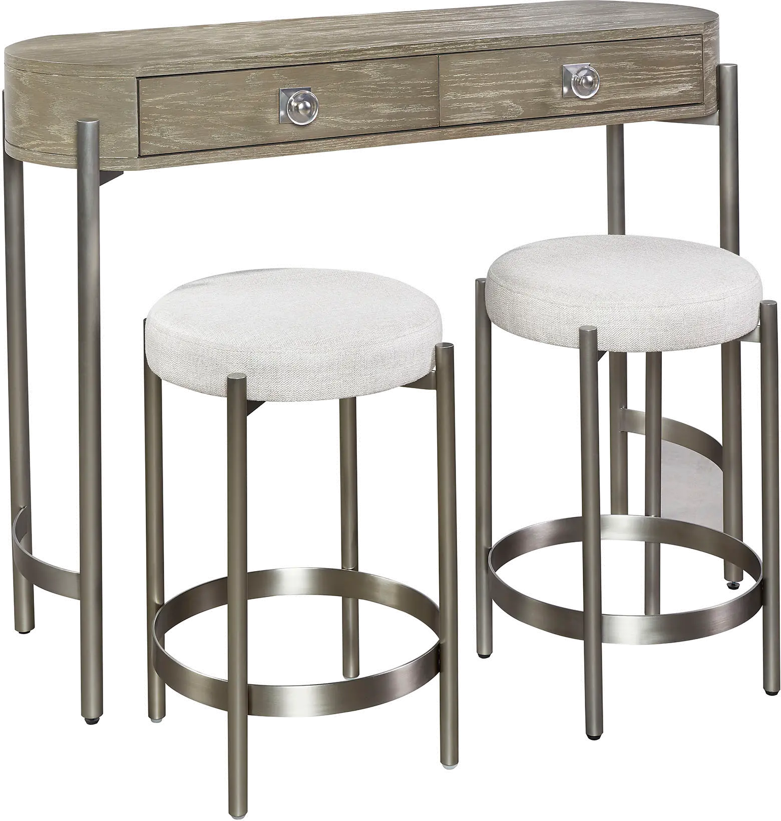 Manhattan Gray 3 Piece Bistro Dining Set-1