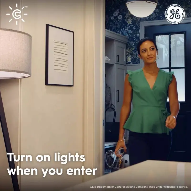GE 100-Degree White Screw-in Motion Sensor-3