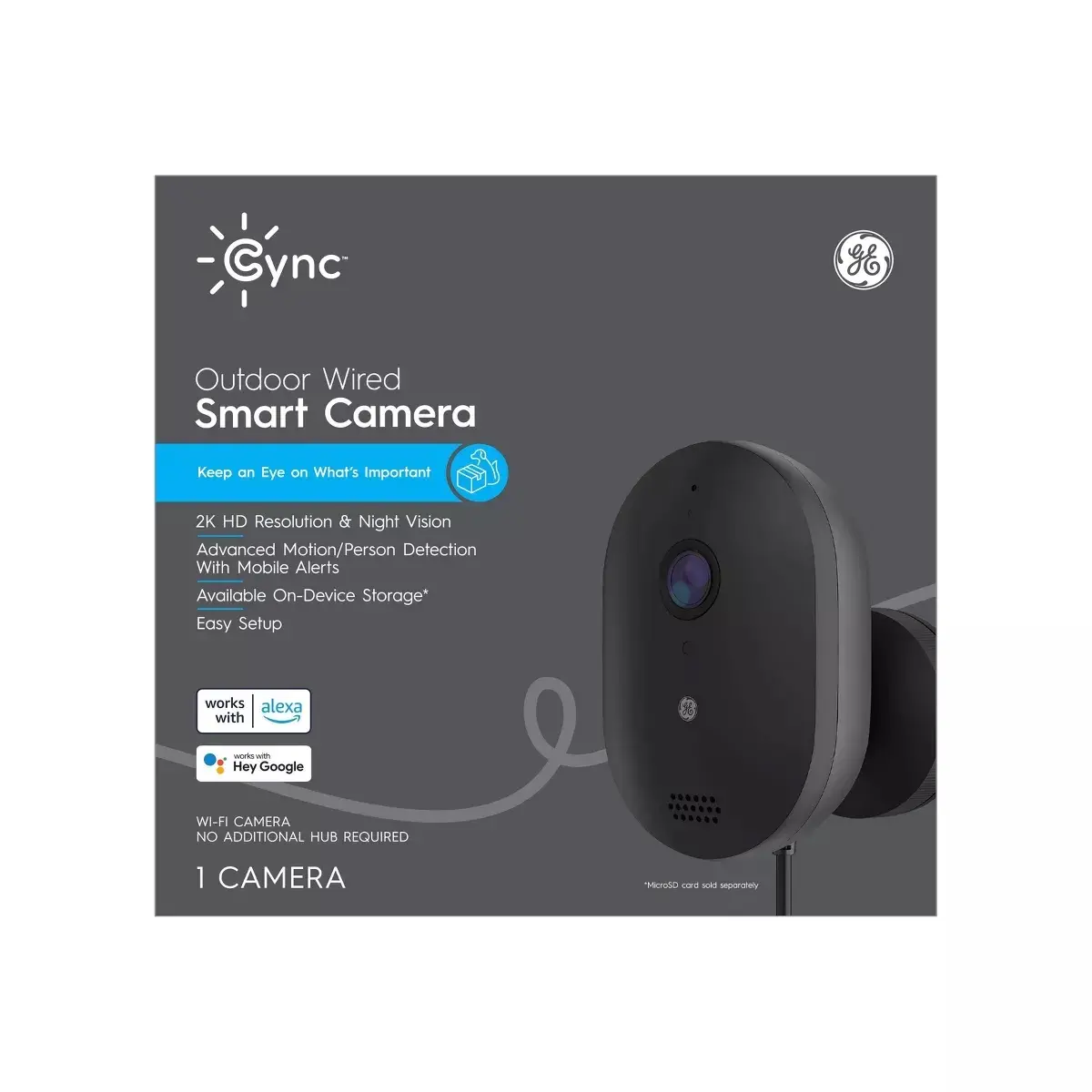 GE Cync Outdoor 1-Camera 2K Security Camera System-1