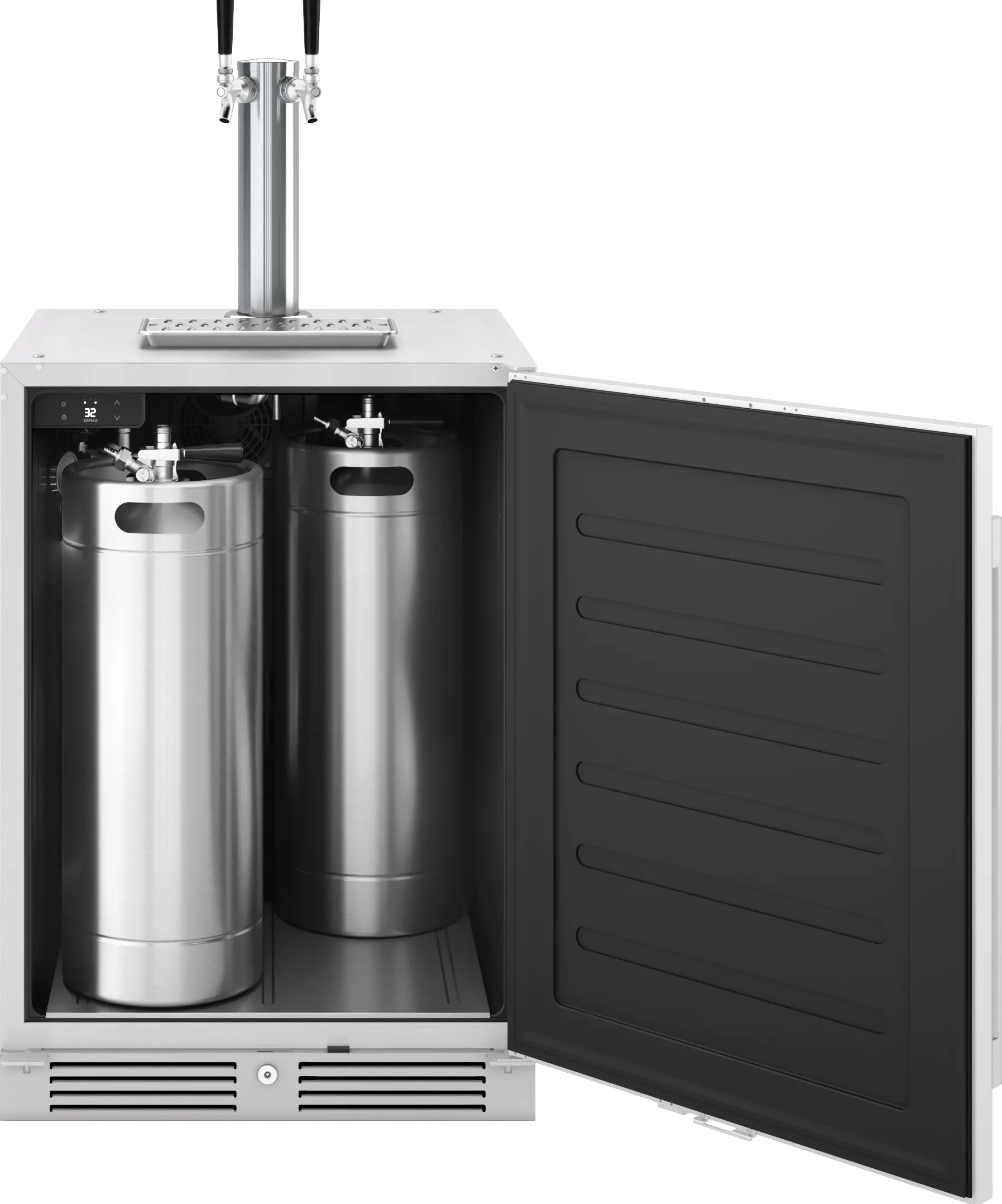 PRKB24C01AS Zephyr Presrv™ Outdoor Kegerator & Beverage Cooler - Stainless Steel-1