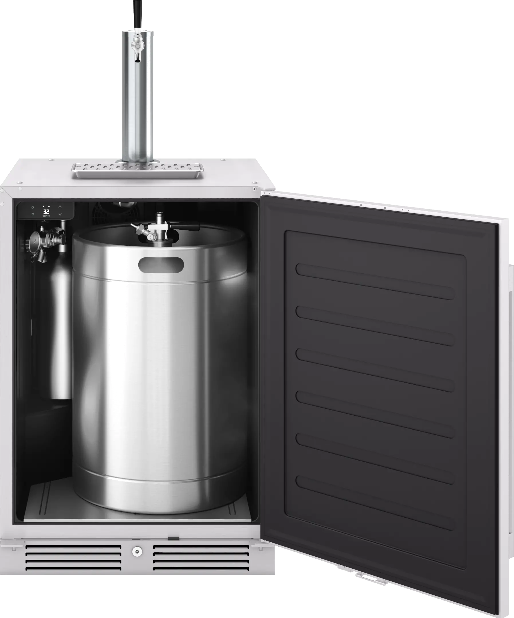 PRKB24C01AS Zephyr Presrv™ Outdoor Kegerator & Beverage Cooler - Stainless Steel-6