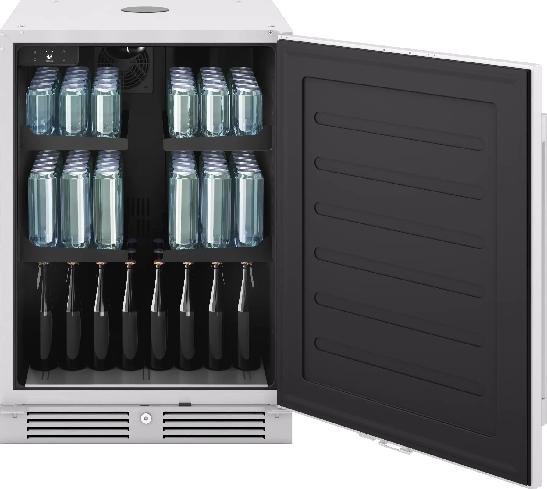 PRKB24C01AS Zephyr Presrv™ Outdoor Kegerator & Beverage Cooler - Stainless Steel-8