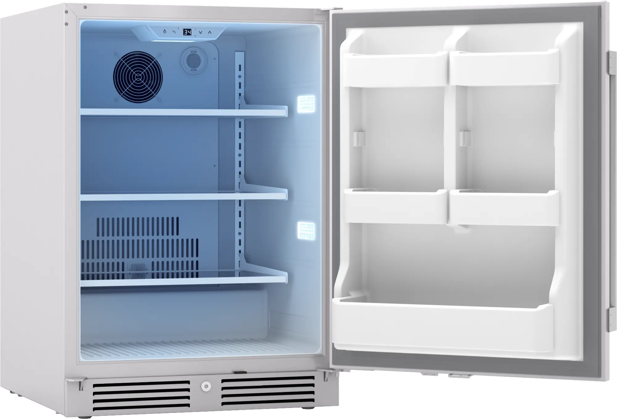 Zephyr Presrv Indoor-Outdoor Single Zone Refrigerator - Stainless