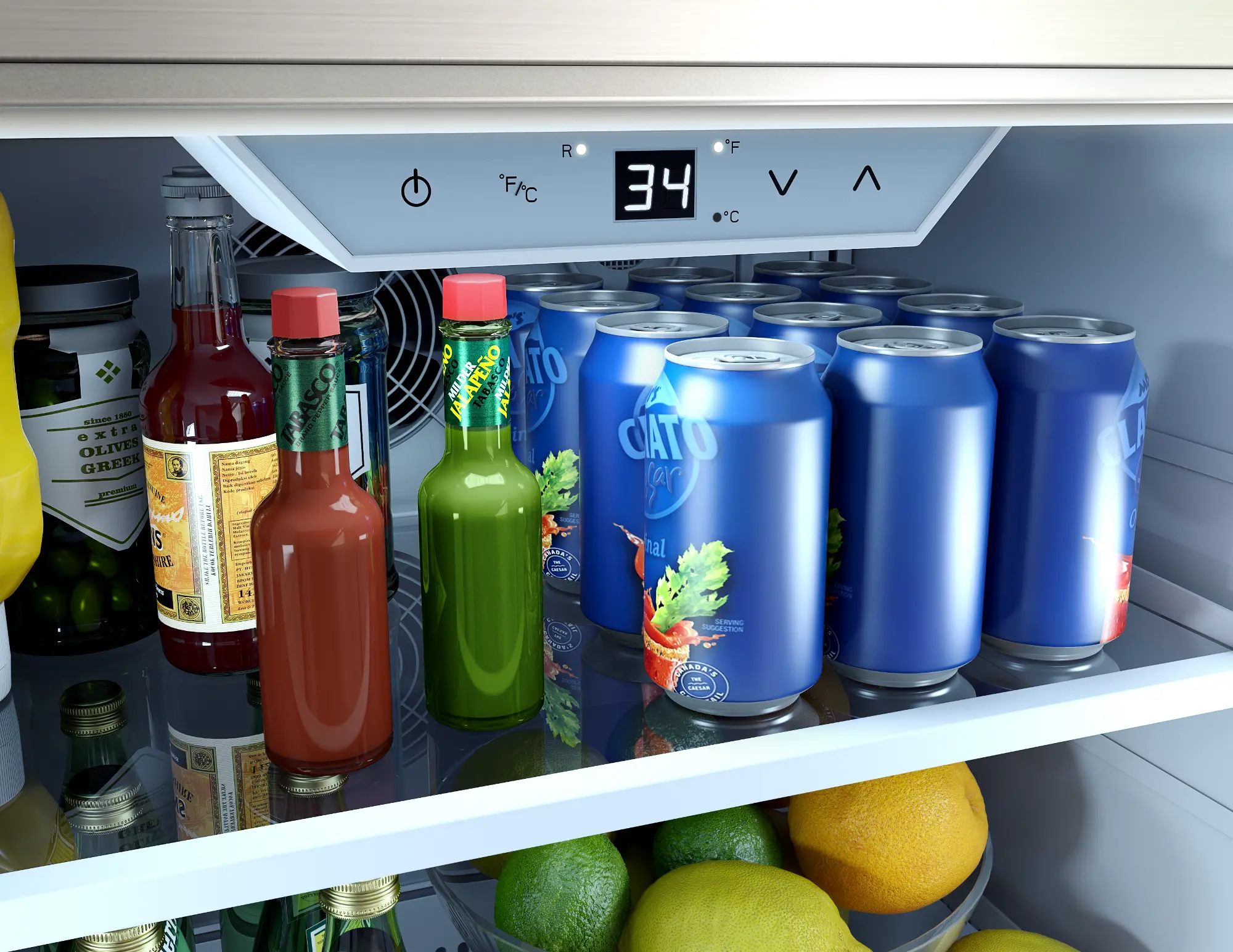 Zephyr Presrv Indoor-Outdoor Single Zone Refrigerator - Stainless