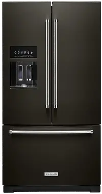 KRFF577KBS Kitchenaid 26.8 cu ft French Door Refrigerator - Black Stainless Steel