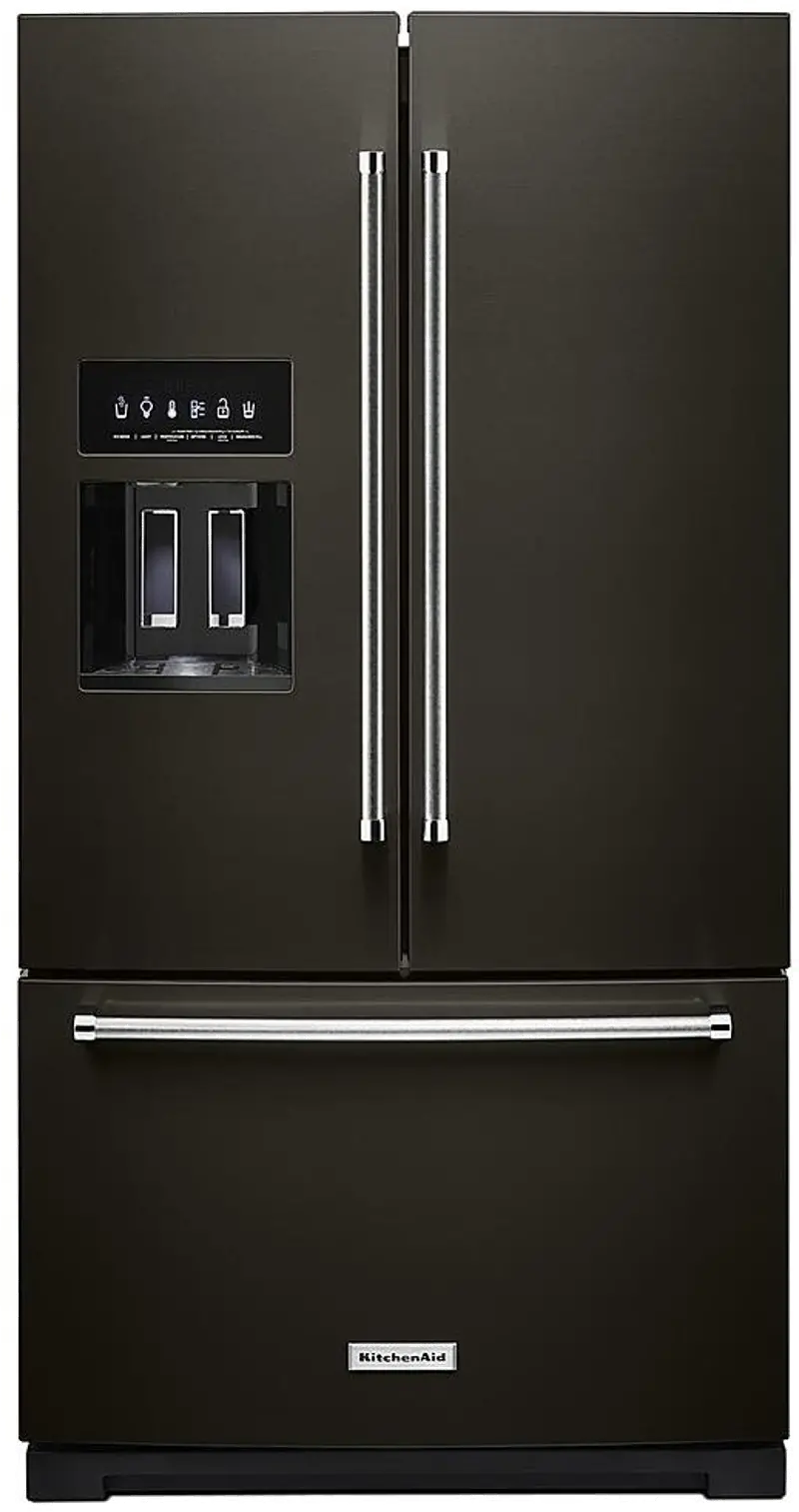 Kitchenaid 26.8 cu ft French Door Refrigerator - Black Stainless Steel