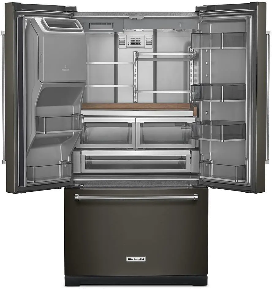 KRFF577KBS Kitchenaid 26.8 cu ft French Door Refrigerator - Black Stainless Steel-4