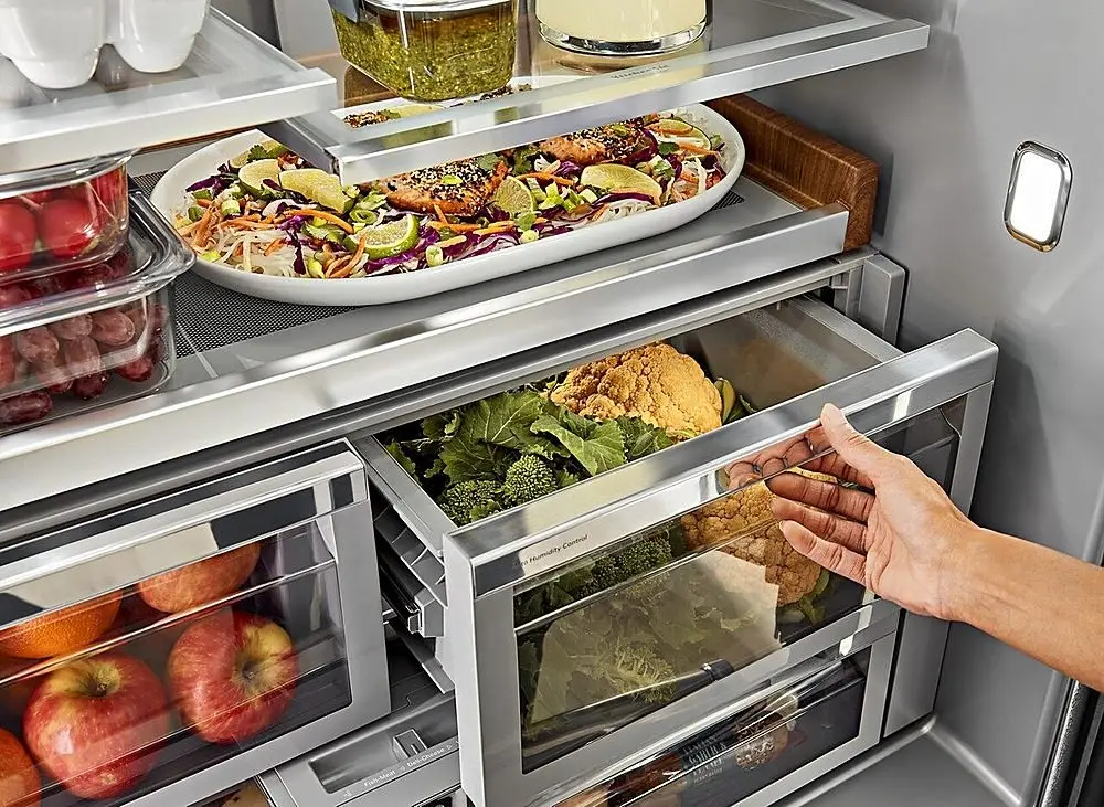 KRFF577KBS Kitchenaid 26.8 cu ft French Door Refrigerator - Black Stainless Steel-6