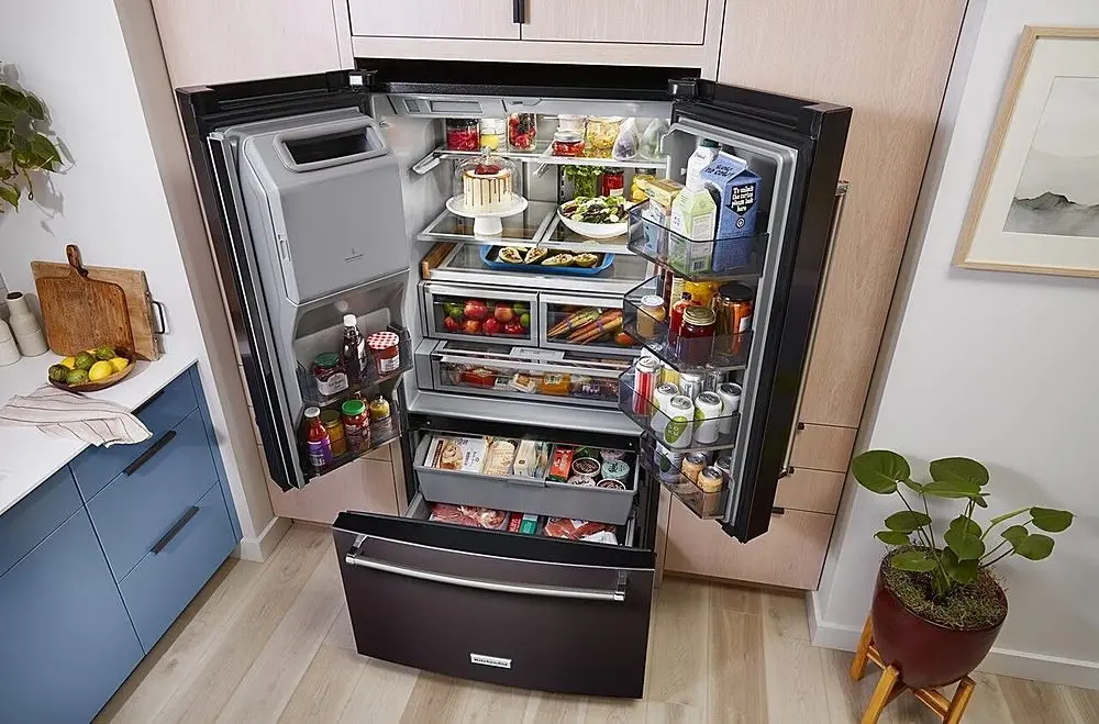 KRFF577KBS Kitchenaid 26.8 cu ft French Door Refrigerator - Black Stainless Steel-9