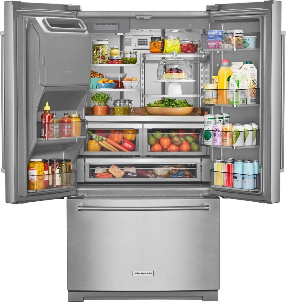 KRFF577KPS Kitchenaid 26.8 cu ft French Door Refrigerator - Stainless Steel-1