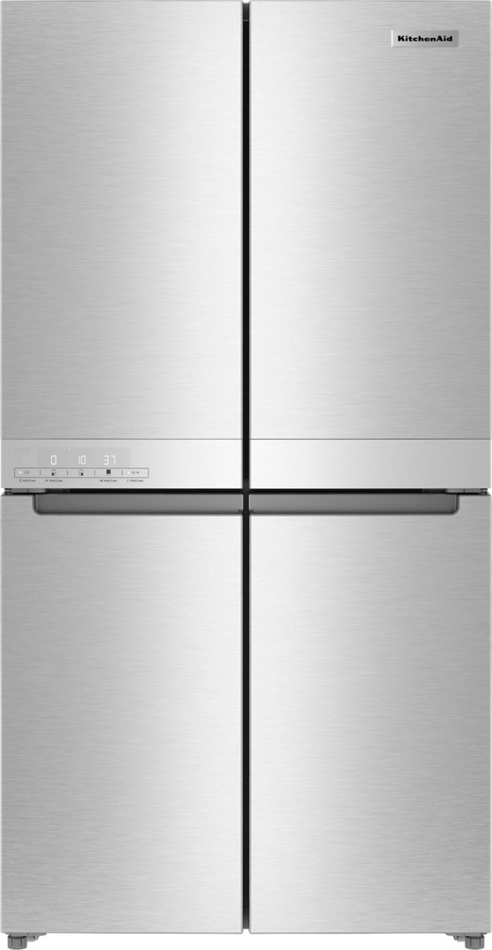 Ktichenaid 19.4 Cu Ft 4-Door Flex Refrigerator - Counter Depth Stainless Steel