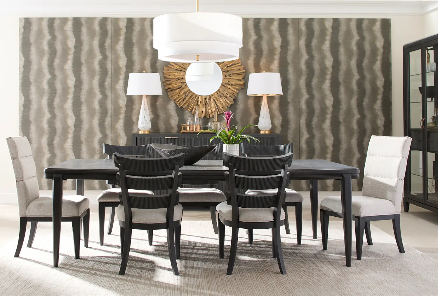 West End Loft Black China Curio-3