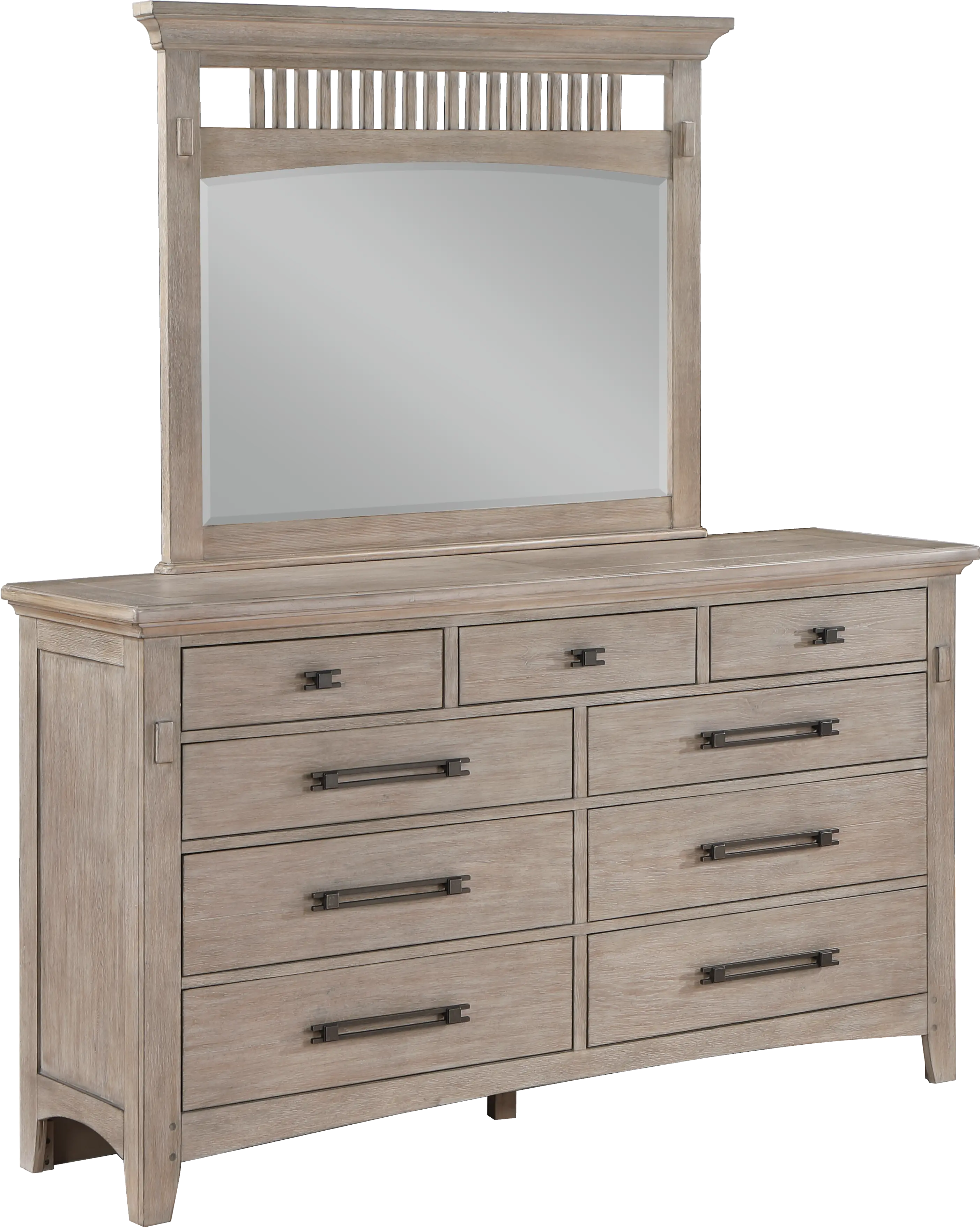 Oaken Taupe Dresser-1