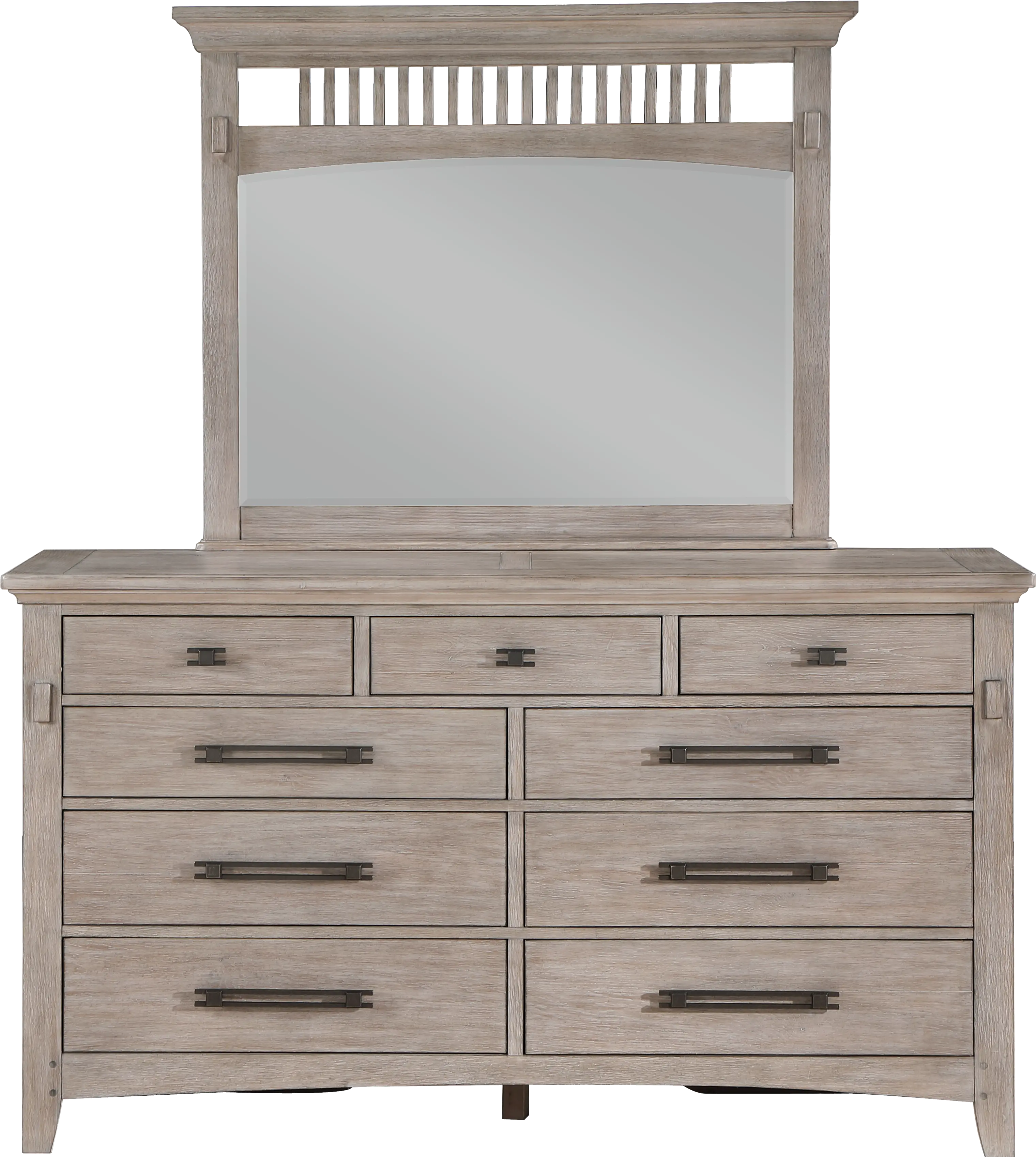 Oaken Taupe Dresser-2