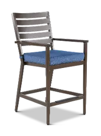 Adeline Blue Patio Bar Stool