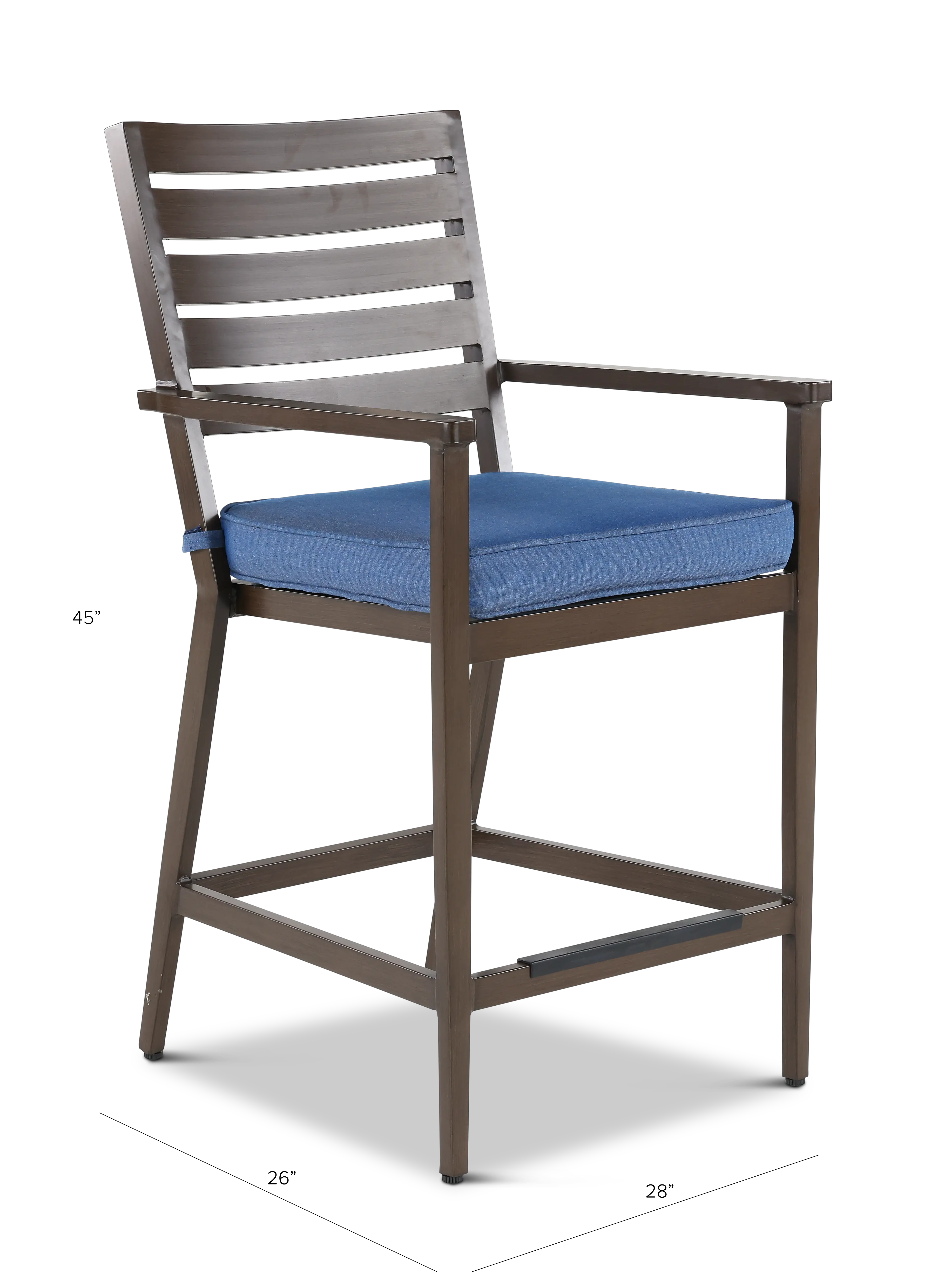 Adeline Blue Patio Bar Stool-3