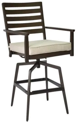 Adeline Blue Swivel Outdoor Bar Stool-1