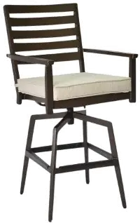 Adeline Blue Swivel Outdoor Bar Stool